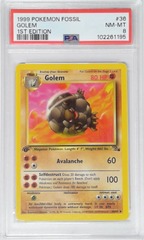 V1772: 1999: Golem: 36/62: 1ST Edition: Fossil: PSA: 8: NM-MT: 102261195